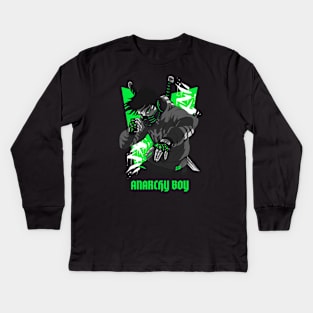 ANARCHY BOY Kids Long Sleeve T-Shirt